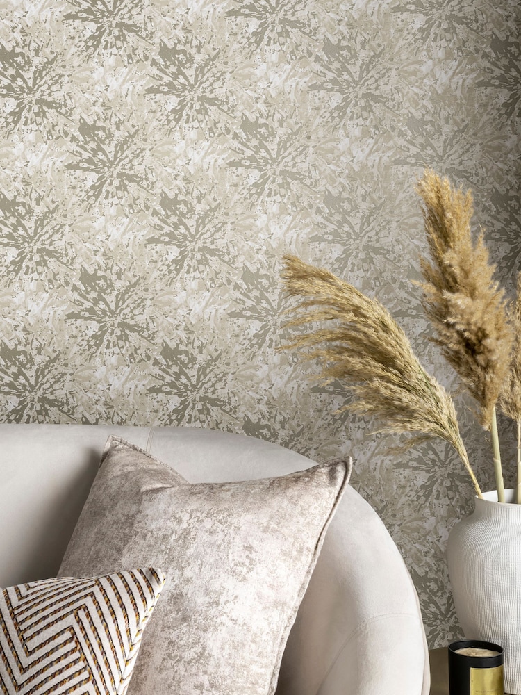 Clarke and Clarke Dipinto Pewter Dipinto 10.05M Wallpaper - Image 3 of 3