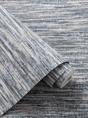 Clarke and Clarke Dritto Charcoal Dritto 10.05M Wallpaper - Image 1 of 1