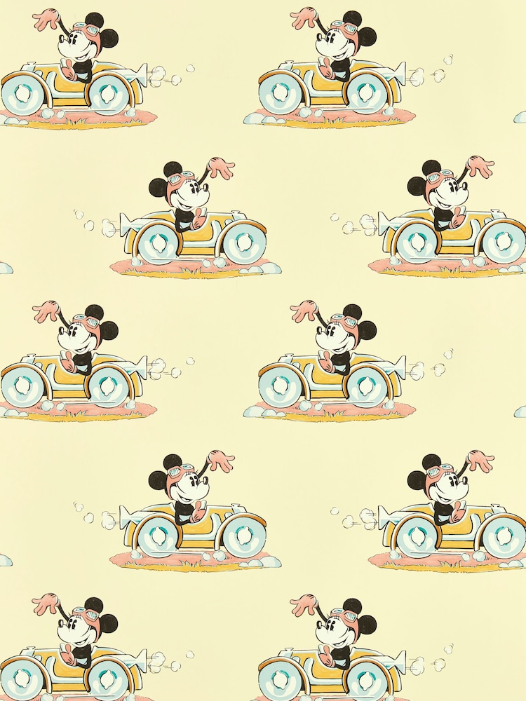 Sanderson Sherbet Minnie On The Move 10.05M Wallpaper - Image 1 of 1