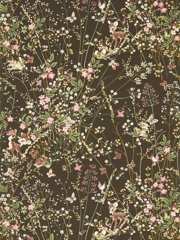 Sanderson Chocolate Bambi 10.05M Wallpaper - Image 1 of 1