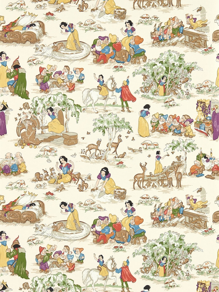 Sanderson Whipped Cream Snow White 10.05M Wallpaper - Image 1 of 2