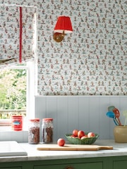 Sanderson Bonbon Blue Mickey and Minnie 10.05M Wallpaper - Image 1 of 3