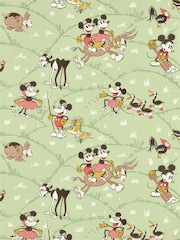 Sanderson Macaron Green Mickey At The Farm 10.05M Wallpaper - Image 1 of 1
