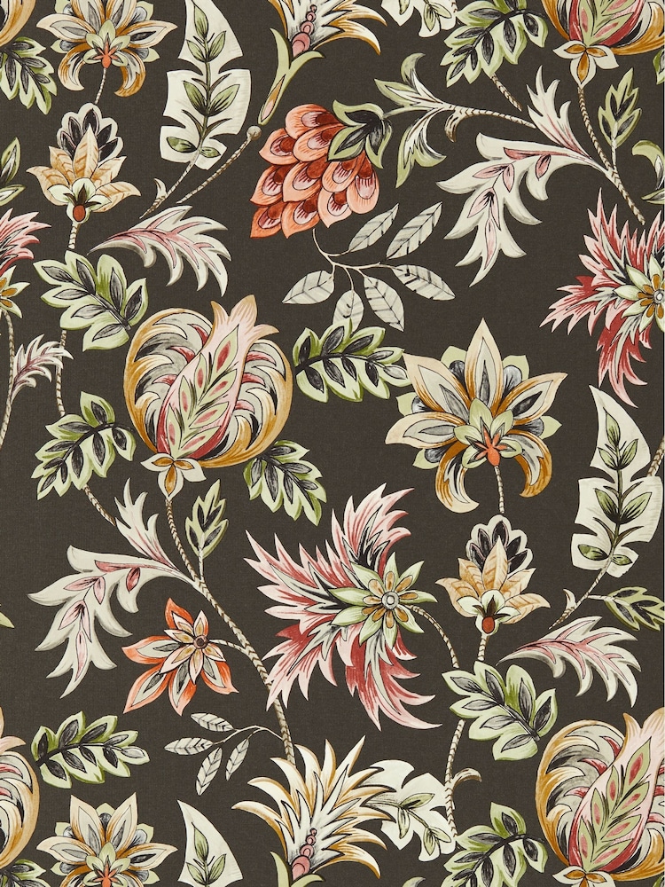 Clarke and Clarke Charcoal Sizergh 10.05M Wallpaper - Image 1 of 1