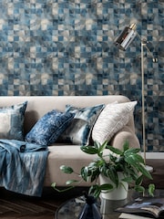 Clarke and Clarke Impatto Midnight 10.05M Wallpaper - Image 1 of 3