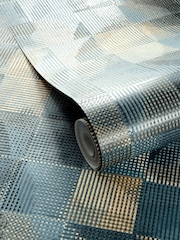 Clarke and Clarke Impatto Midnight 10.05M Wallpaper - Image 3 of 3