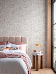Clarke and Clarke Quadrata Blush Wallpaper - Image 1 of 4