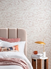 Clarke and Clarke Quadrata Blush Wallpaper - Image 2 of 4