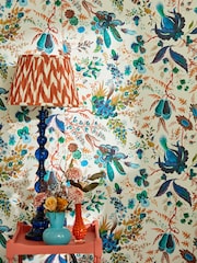 Harlequin Lapis Wonderland Floral 10.05M Wallpaper - Image 3 of 5