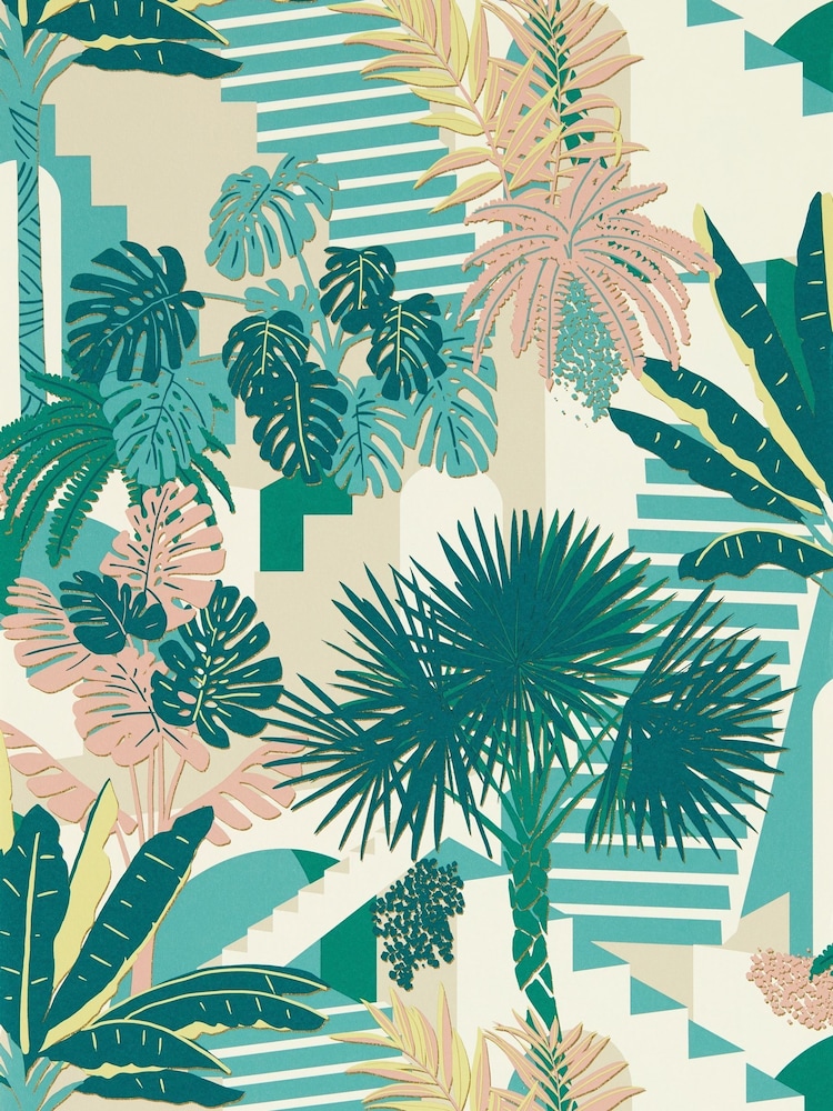 Clarke and Clarke Mineral Blush Malindi 10.05M Wallpaper - Image 1 of 1