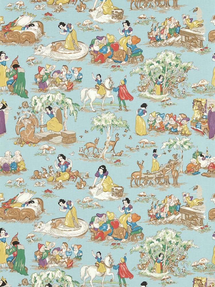 Sanderson Puddle Blue Snow White 10.05M Wallpaper - Image 2 of 2