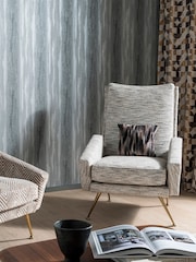 Clarke and Clarke Effetto Pewter 10.05M Wallpaper - Image 2 of 4