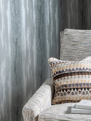 Clarke and Clarke Effetto Pewter 10.05M Wallpaper - Image 3 of 4