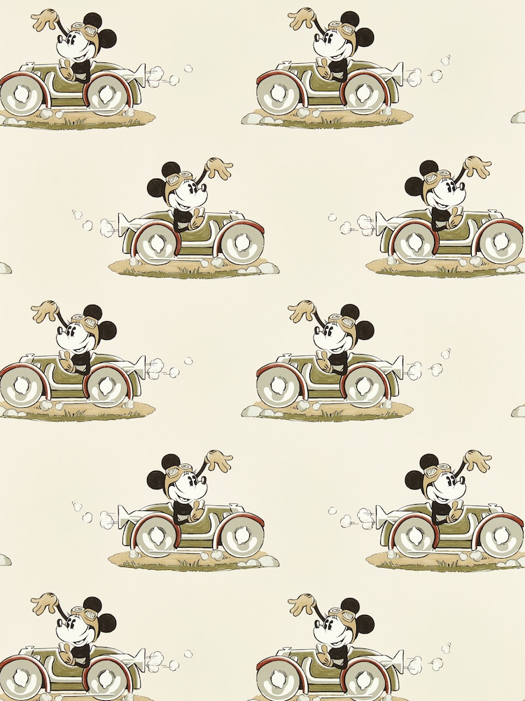 Sanderson Babyccino Minnie On The Move 10.05M Wallpaper - Image 1 of 1