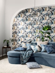 Clarke and Clarke Figura Denim Figura 10.05M Wallpaper - Image 1 of 2