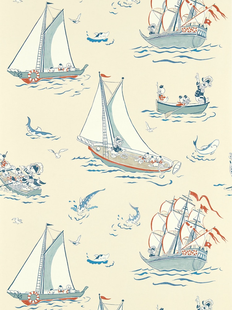 Sanderson Sea Salt Donald Nautical 10.05M Wallpaper - Image 1 of 1