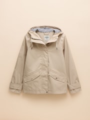 Joules Waterproof Stone Raincoat with Hood - Image 1 of 6