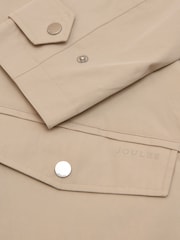 Joules Waterproof Stone Raincoat with Hood - Image 6 of 6