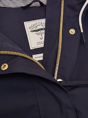 Joules Waterproof Navy Raincoat with Hood - Image 4 of 5