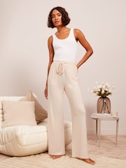 Friends Like These Cream Wide Leg Loungewear Trousers - Image 2 of 5