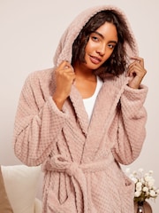 Friends Like These Brown Textured 3/4 Zip Up Fleece - Image 4 of 5
