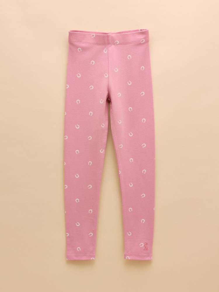Joules Dee Dee Pink Slim Fit Jersey Leggings - Image 1 of 3