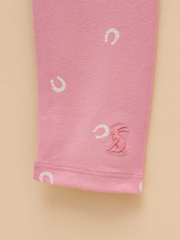 Joules Dee Dee Pink Slim Fit Jersey Leggings - Image 3 of 3