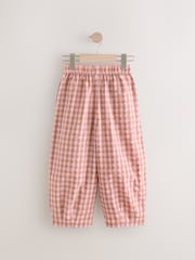 Pink Check Barrel Leg Trousers (3-16yrs) - Image 2 of 5