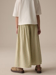 Neutral Green Stripe Culotte Trousers (3-16yrs) - Image 4 of 9