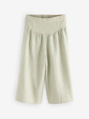 Neutral Green Stripe Culotte Trousers (3-16yrs) - Image 6 of 9