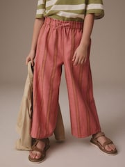 Pink Stripe Wide Leg Trousers (3-16yrs) - Image 1 of 8