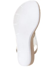 Pavers White Adjustable Wedge Heel Sandals - Image 5 of 5