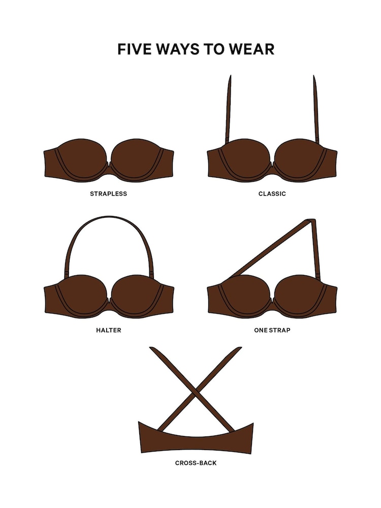 Victoria's Secret Ganache Nude Strapless Multiway Push Up Bra - Image 3 of 3