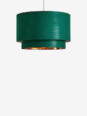 Green Rico Easy Fit Shade 2 Tier Ceiling Light - Image 5 of 5