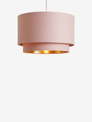 Pink Rico Easy Fit Shade 2 Tier Ceiling Light - Image 4 of 5
