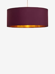 Cranberry Red Rico Easy Fit Shade Drum Ceiling Light - Image 5 of 5