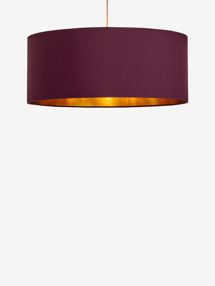 Cranberry Red Rico Easy Fit Shade Drum Ceiling Light - Image 5 of 5