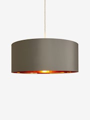 Mid Grey Rico Easy Fit Shade Drum Ceiling Light - Image 5 of 5