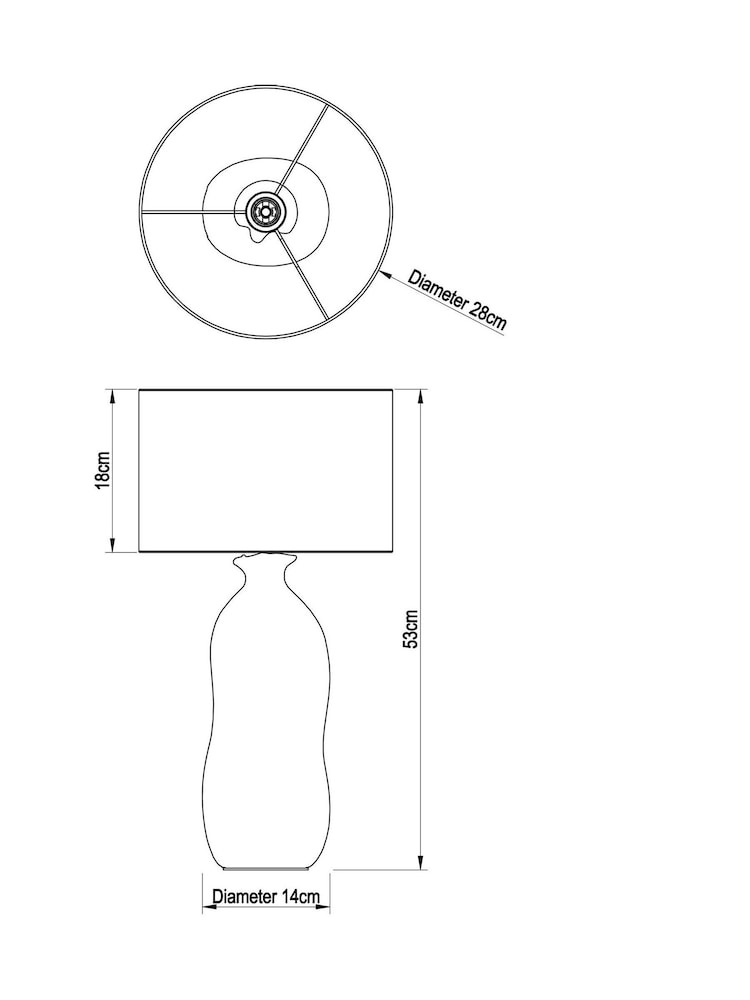 Brown Amaya Table Lamp - Image 5 of 5