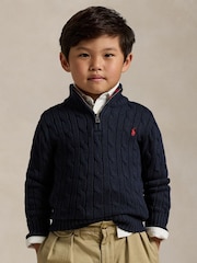 Polo Ralph Lauren Navy Jumper - Image 1 of 5