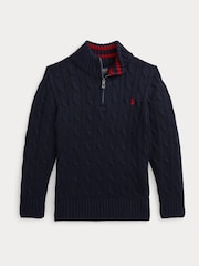 Polo Ralph Lauren Navy Jumper - Image 4 of 5