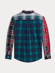Polo Ralph Lauren Boy Red 100% Cotton Check Western Style Shirt - Image 2 of 2