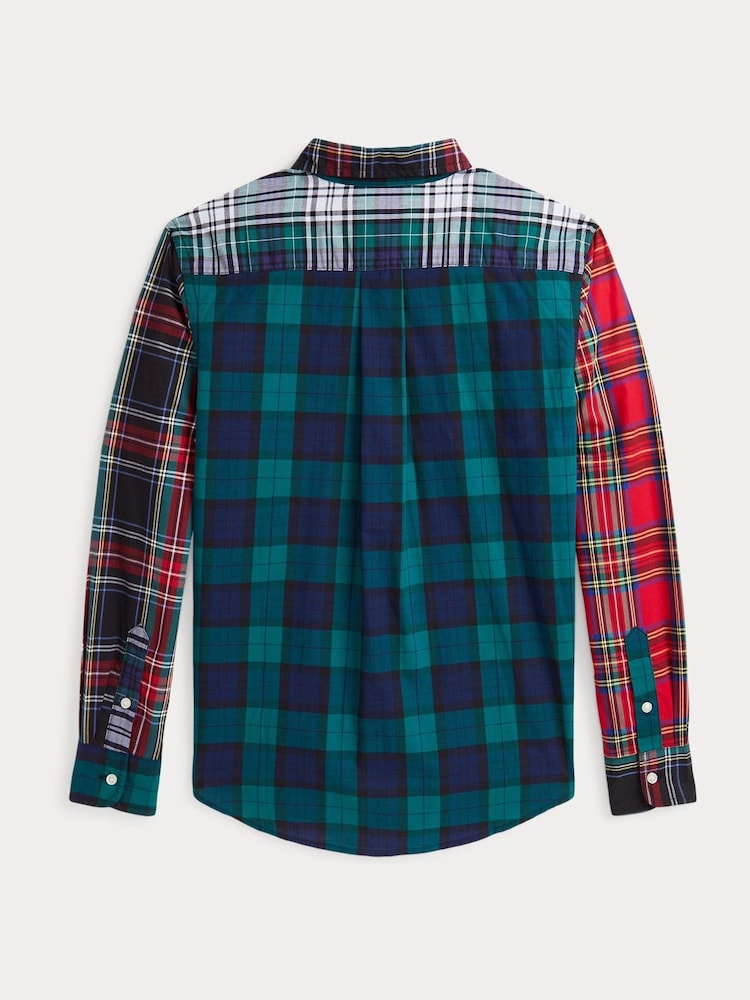 Polo Ralph Lauren Boy Red 100% Cotton Check Western Style Shirt - Image 2 of 2
