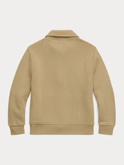Polo Ralph Lauren Green Boys Quarter Zip Jersey Sweatshirt - Image 2 of 2