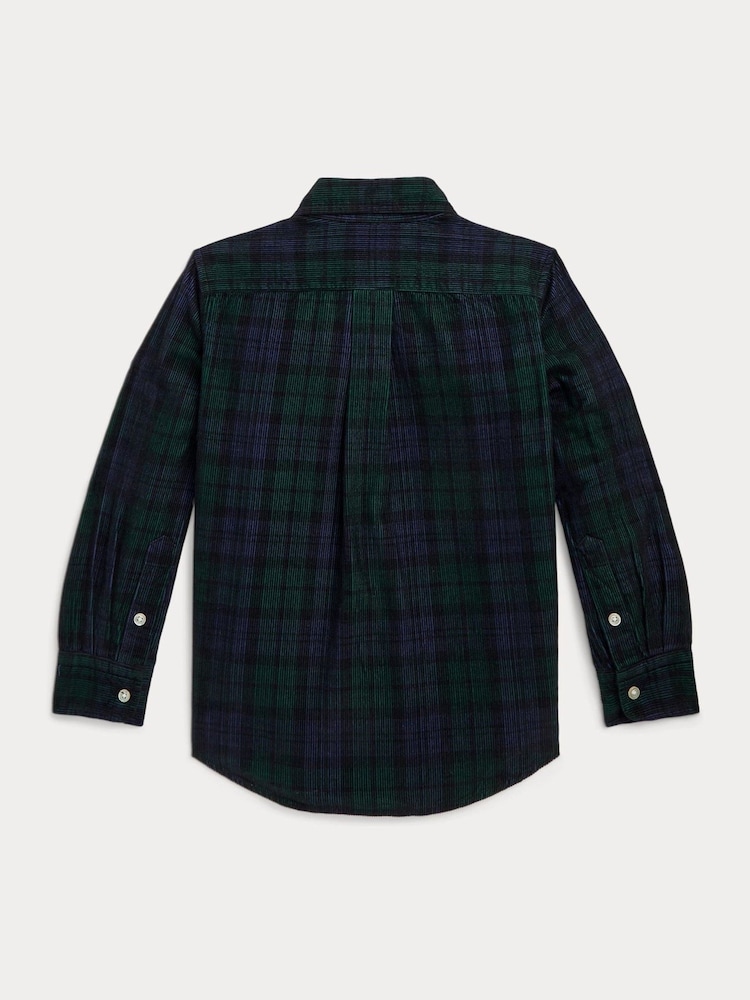 Polo Ralph Lauren Boy Plaid 100% Cotton Corduroy Shirt - Image 2 of 2