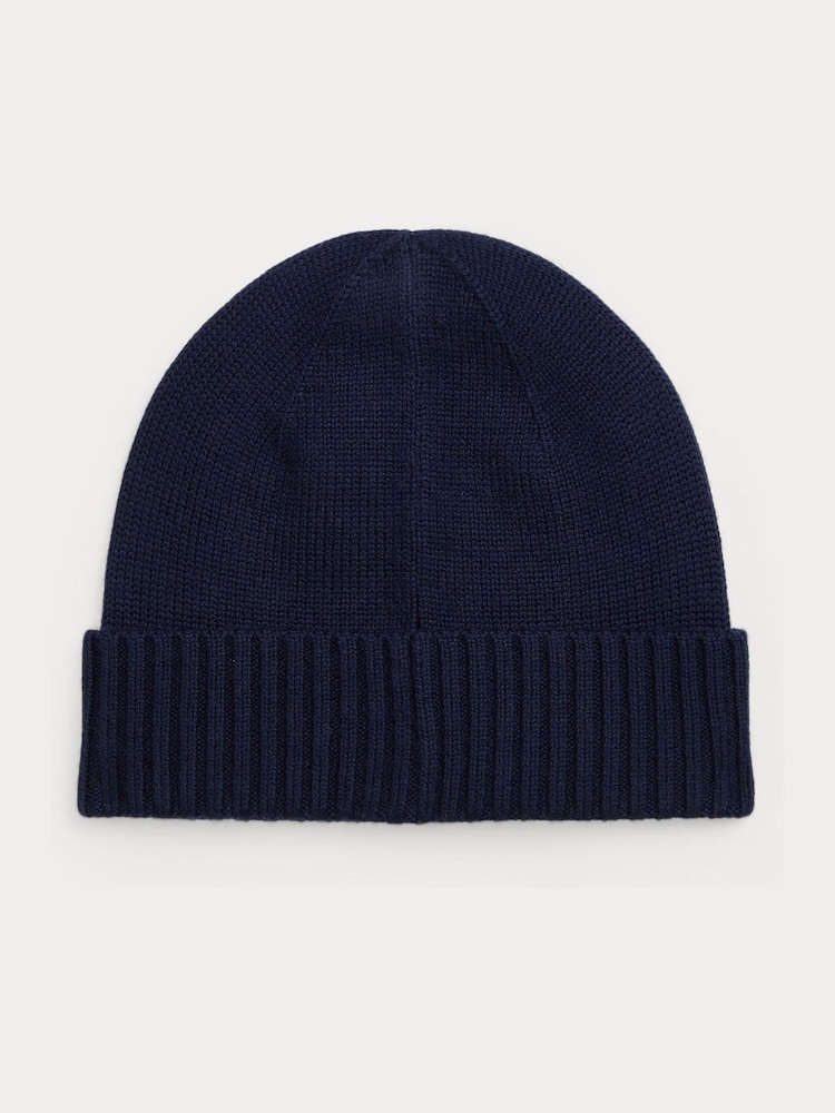 Polo Ralph Lauren Boys Knitted Logo Beanie Hat - Image 2 of 2 Polo Ralph Lauren Boys Knitted Logo Beanie Hat - Image 2 of 2