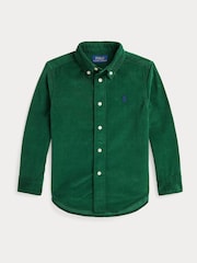 Polo Ralph Lauren Boys Green 100% Cotton Corduroy Shirt - Image 1 of 2