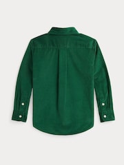 Polo Ralph Lauren Boys Green 100% Cotton Corduroy Shirt - Image 2 of 2