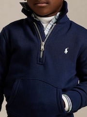 Polo Ralph Lauren Boys Quarter Zip Jersey Sweatshirt - Image 3 of 5