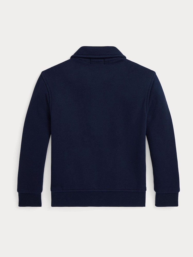 Polo Ralph Lauren Boys Quarter Zip Jersey Sweatshirt - Image 5 of 5